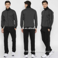 Men Cotton and wool blend Charcoal Grey sweatshirt and track pants Track sport suit fleece lined custom tracksuit